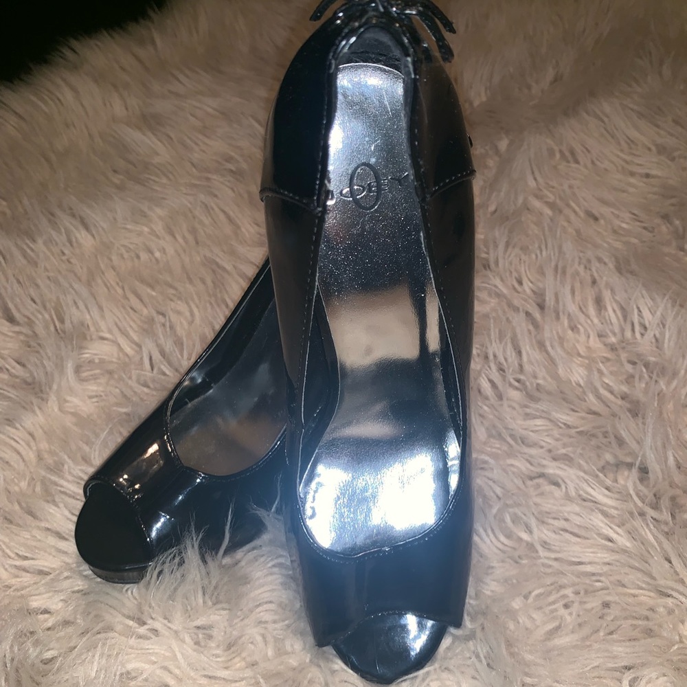 Joey Patent Corset Back Heels